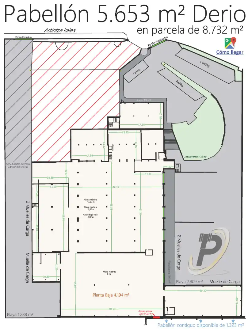 Nave industrial en venta en Derio