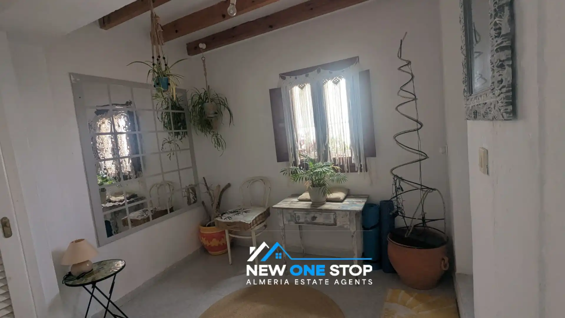 Sala de estar de Casa adosada en venta en Mojácar Pueblo