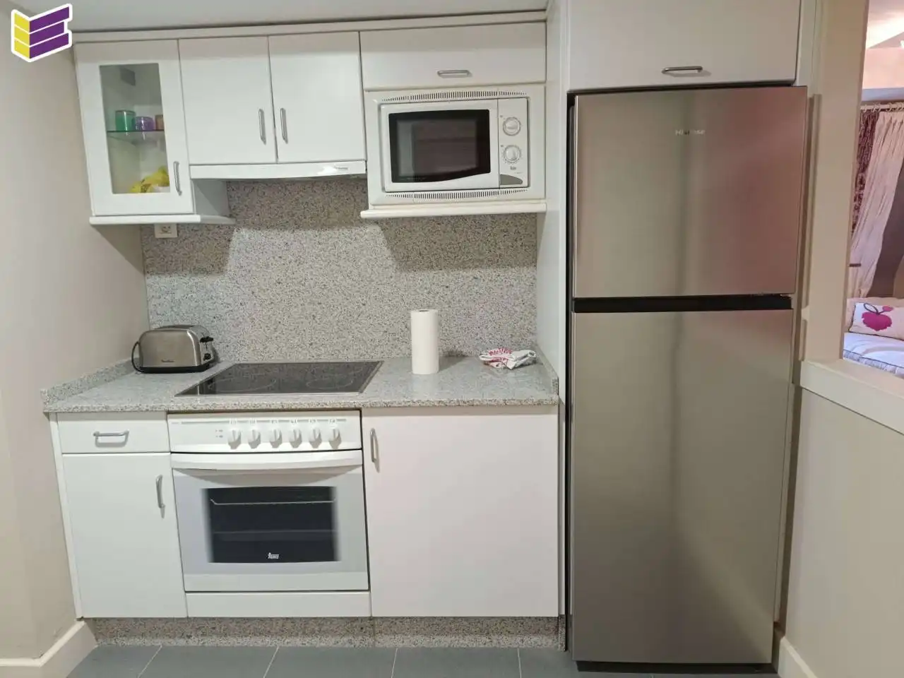 Cocina de Dúplex en venta en Mondariz-Balneario con Aire acondicionado, Parquet y Trastero