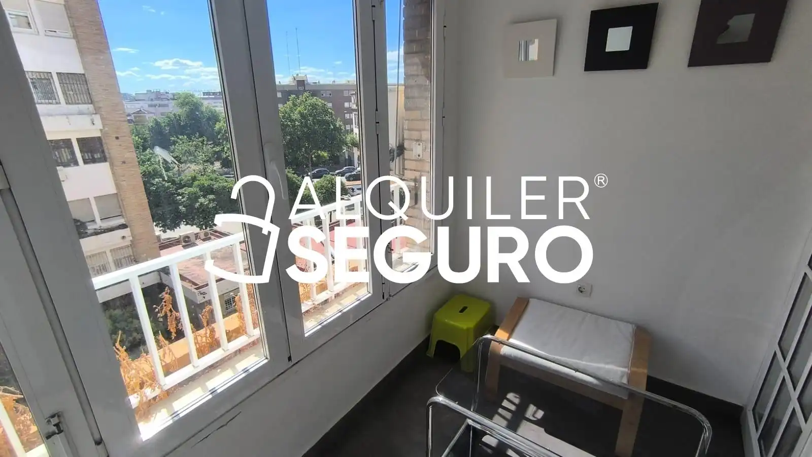 Terraza de Piso de alquiler en Sevilla con Terraza y Amueblado