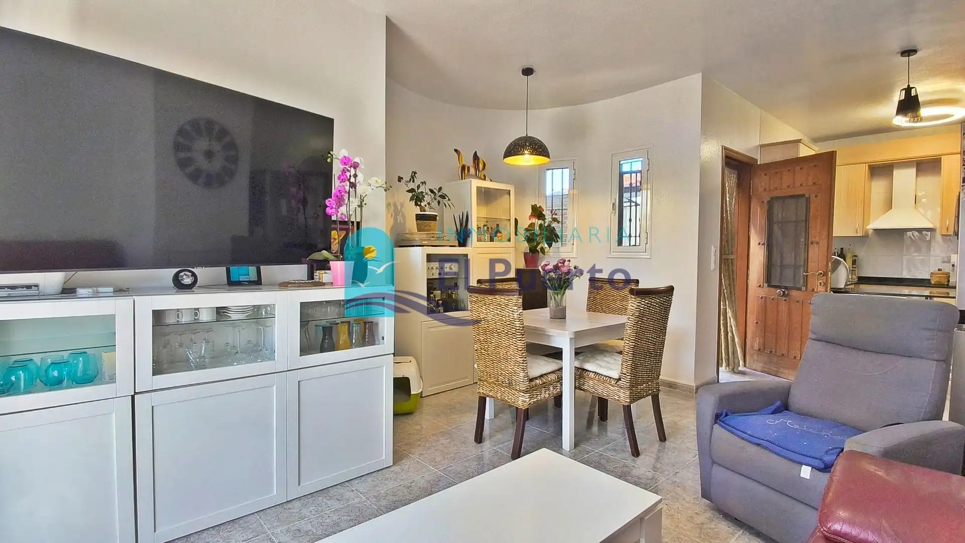Sala de estar de Casa o chalet en venta en Mazarrón con Aire acondicionado, Calefacción y Jardín privado