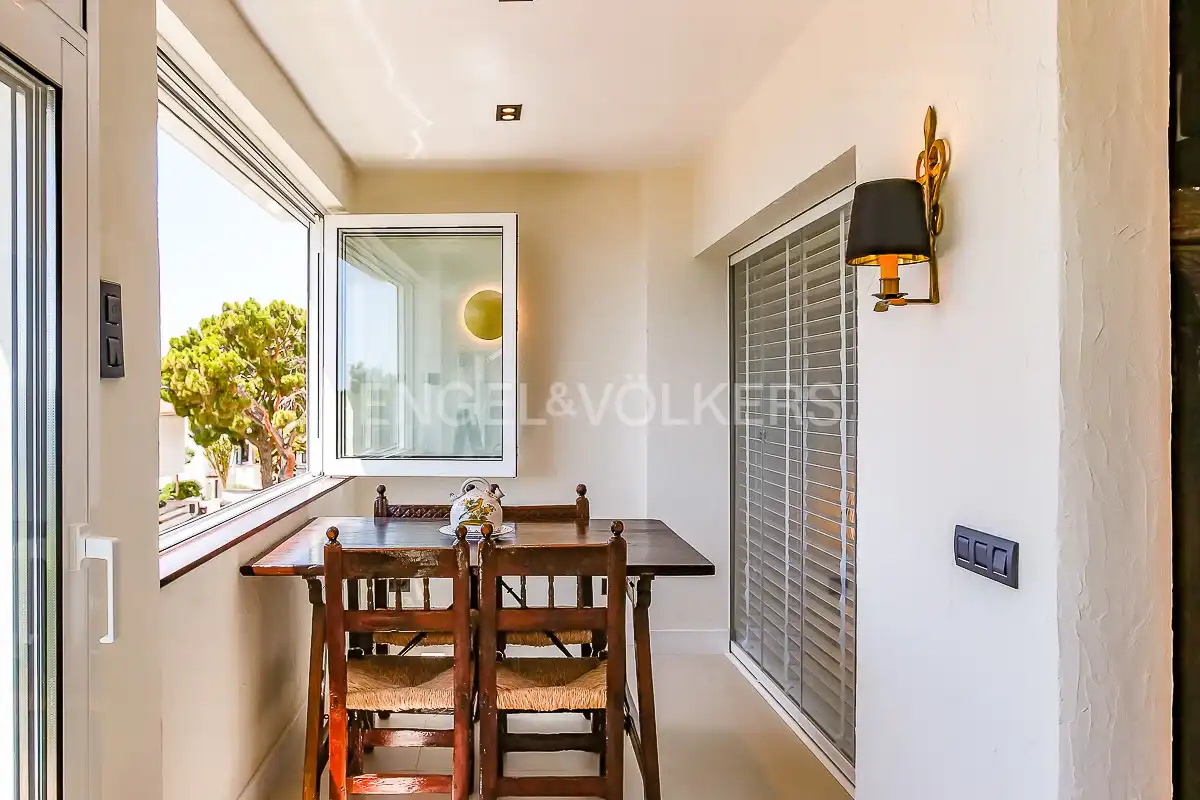 Terrasse von Wohnung zur Miete in Sitges mit Klimaanlage, Heizung und Schwimmbad