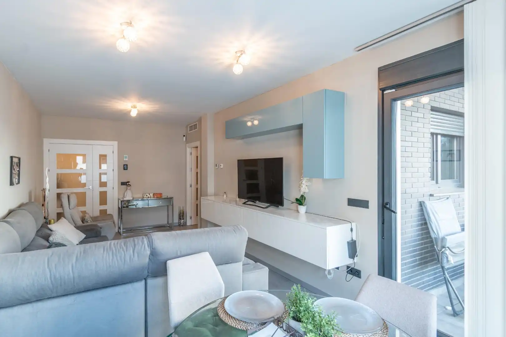 Sala de estar de Piso en venta en Armilla con Calefacción, Terraza y Trastero