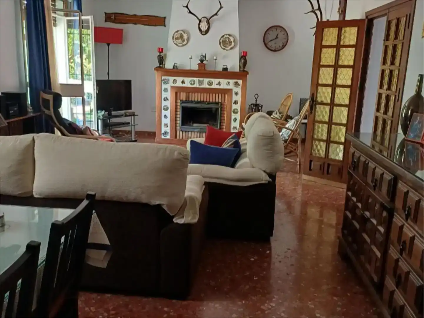 Sala de estar de Piso en venta en El Castillo de las Guardas con Jardín privado, Trastero y Piscina