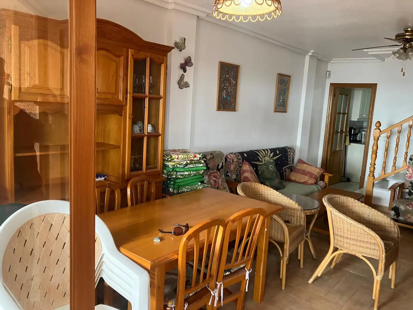 Esszimmer von Einfamilien-Reihenhaus zur Miete in Santa Pola mit Möbliert und Haustiere erlaubt