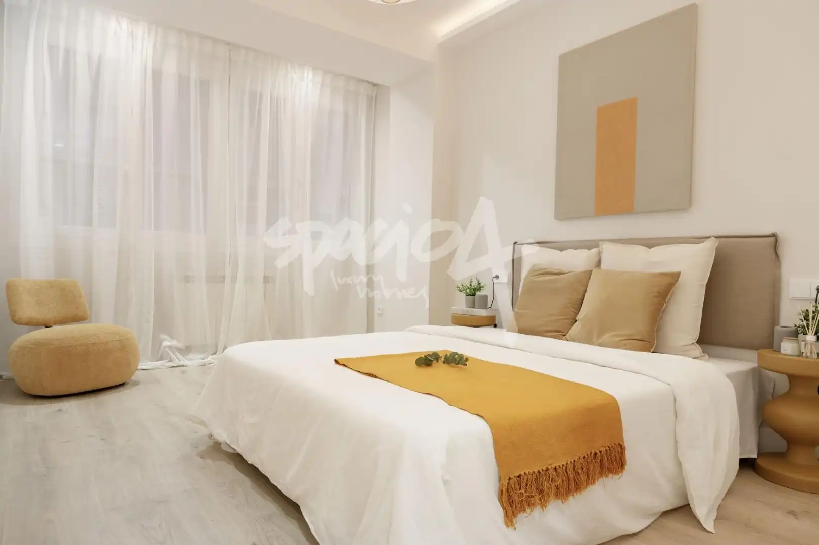 Bedroom of Flat for sale in Madrid  with Air Conditioner, Heating and Terrace
