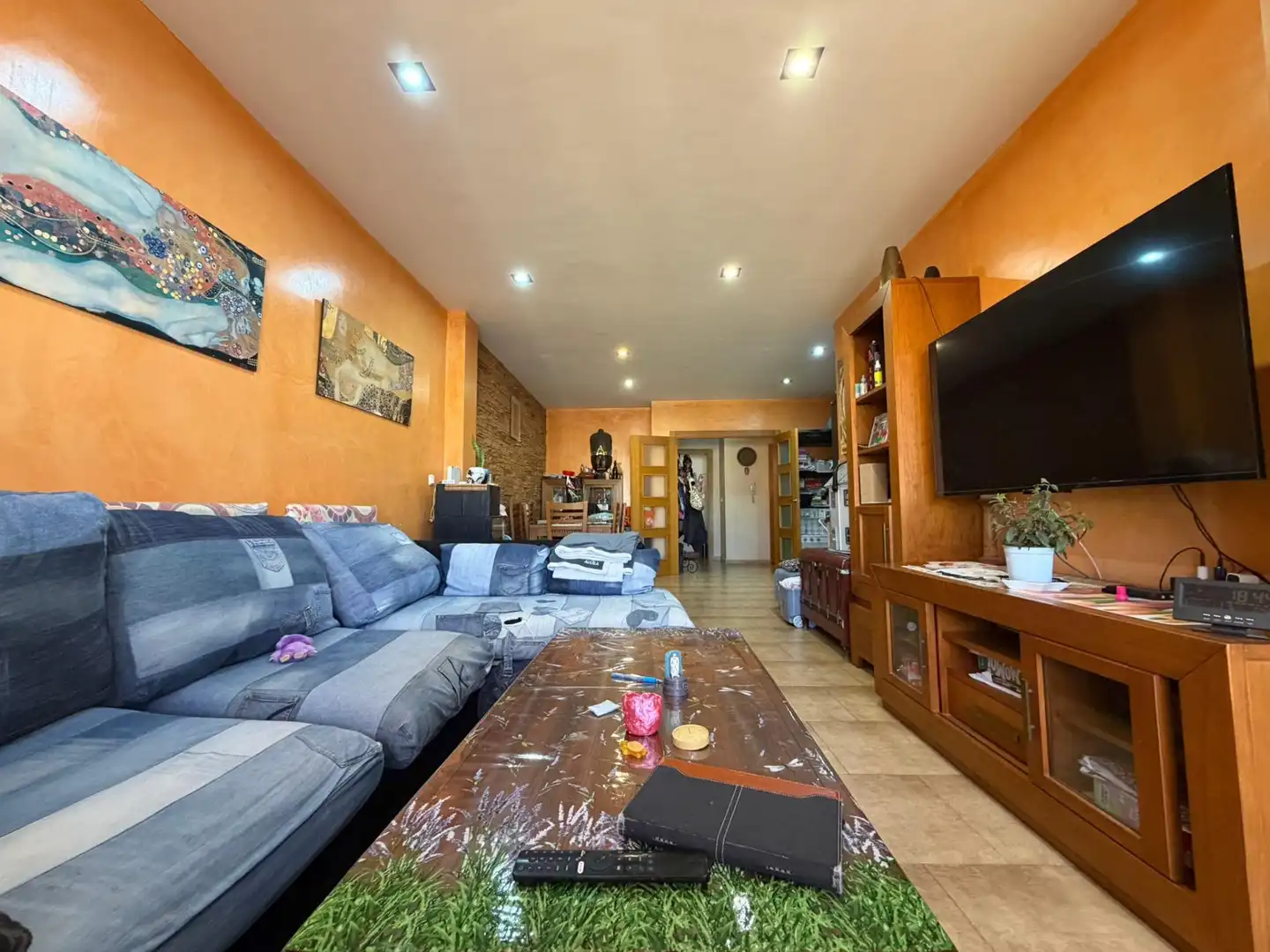 Sala de estar de Piso en venta en Águilas con Aire acondicionado, Terraza y Amueblado