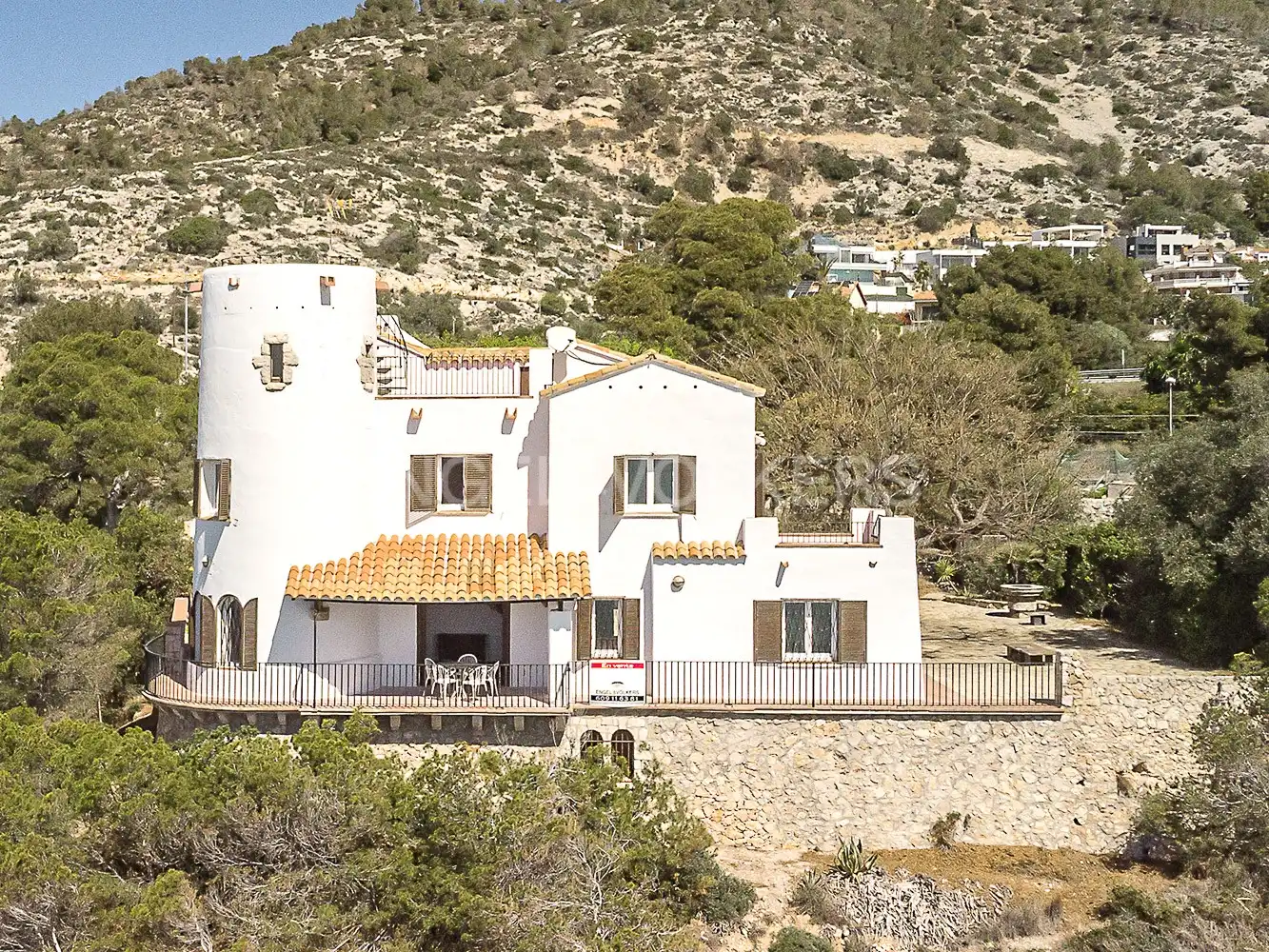 Vista exterior de Casa o xalet en venda en Sitges amb Calefacció, Jardí privat i Terrassa