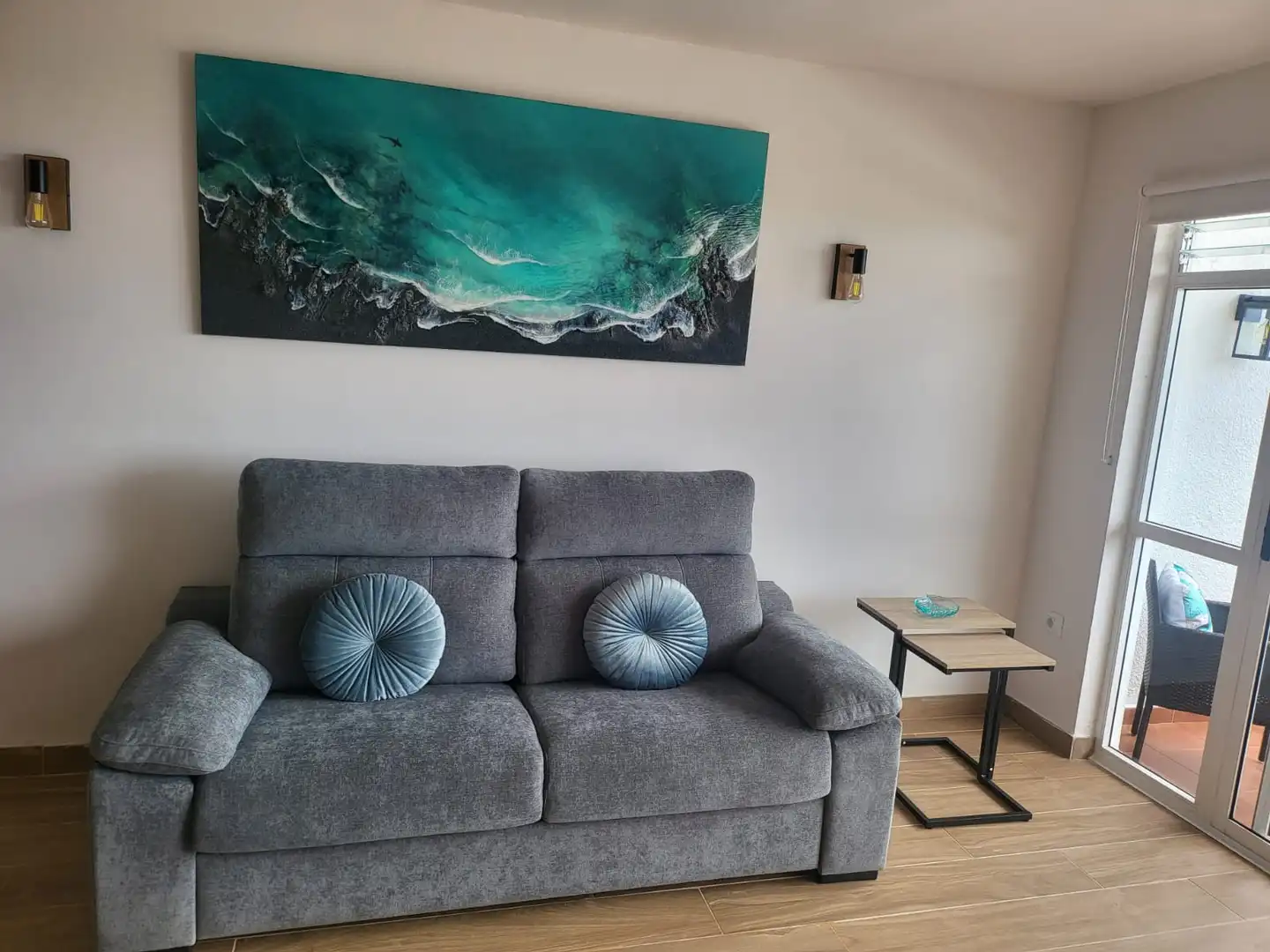 Sala de estar de Piso en venta en Los Realejos con Terraza, Amueblado y Horno