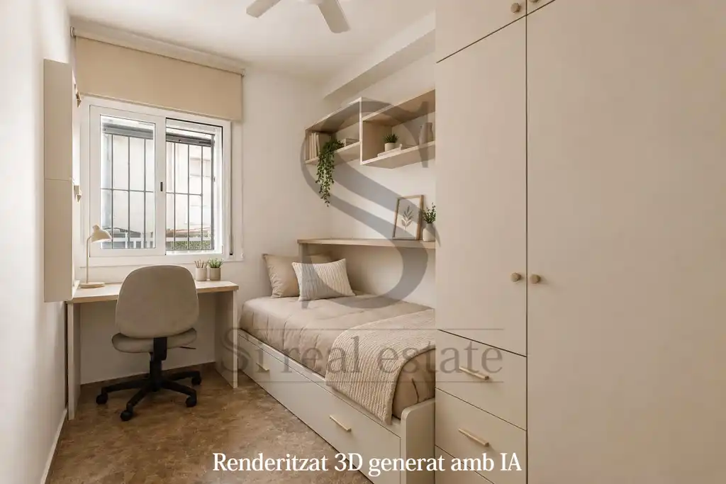 Bedroom of Flat for sale in Barcelona  with Air Conditioner, Heating and Terrace