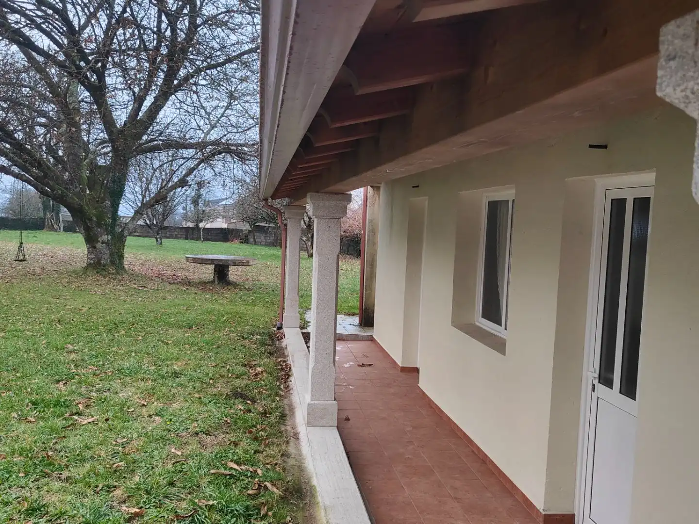 Vista exterior de Casa o chalet en venta en Sobrado (A Coruña) con Balcón