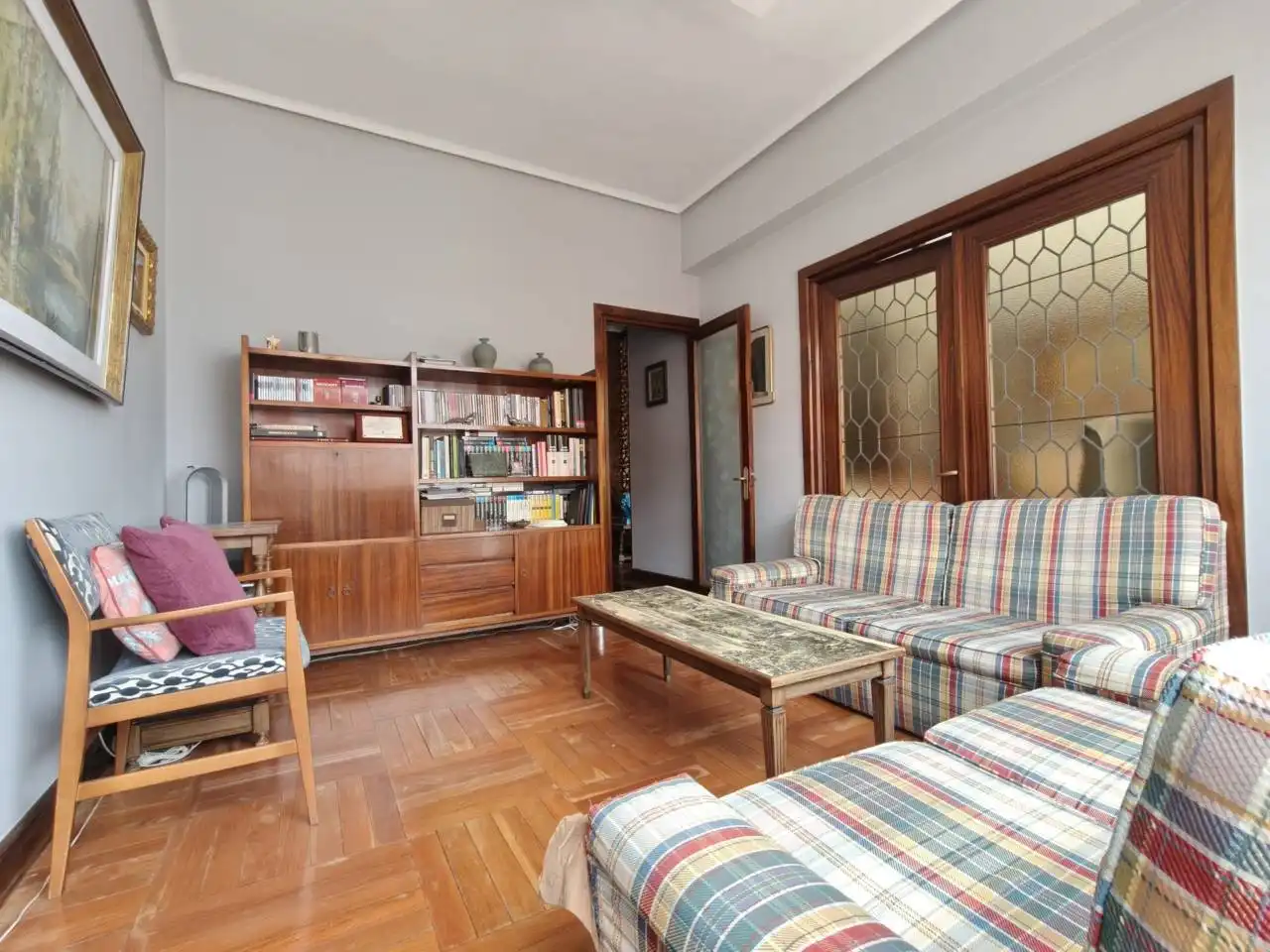 Sala d'estar de Pis en venda en Bilbao  amb Calefacció, Terrassa i Traster
