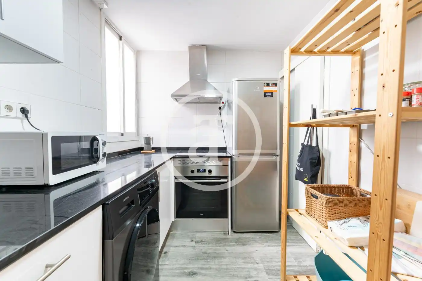 Kitchen of Flat for rent in Madrid  with Air Conditioner, Heating and Furnished