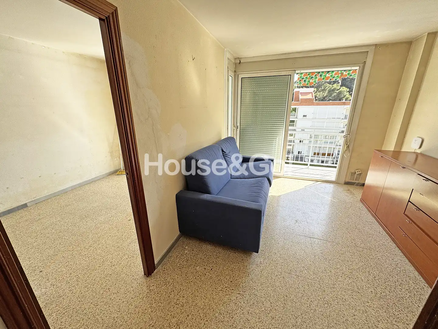 Sala d'estar de Apartament en venda en Santa Susanna amb Jardí privat, Terrassa i Balcó