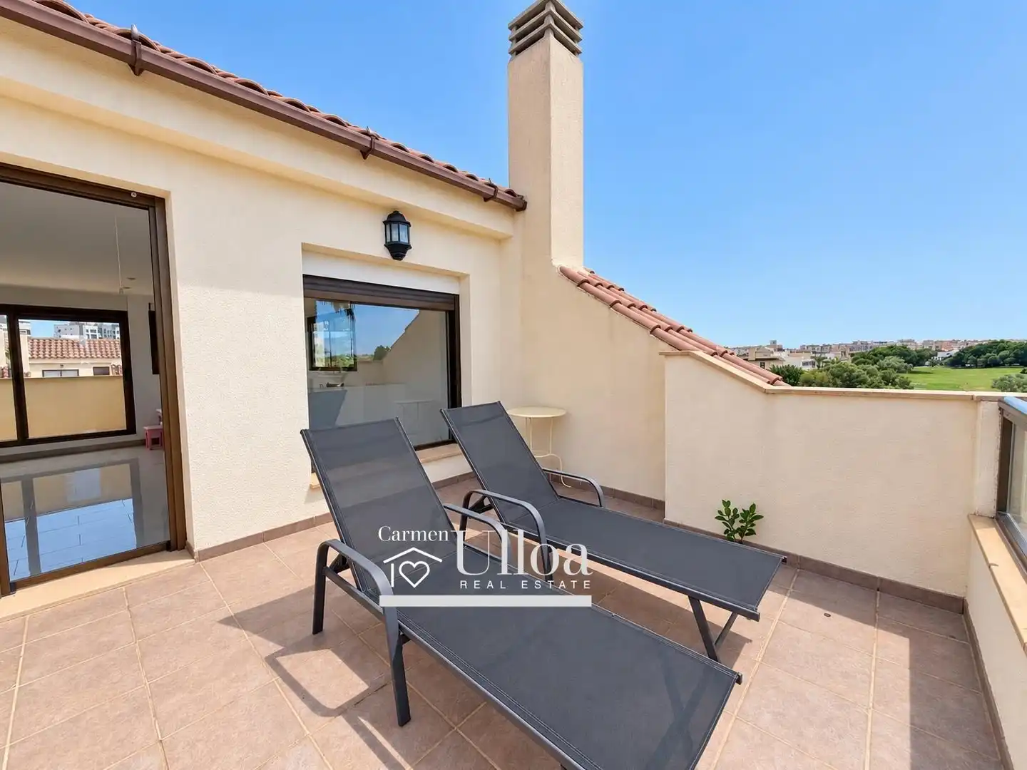 Terraza de Casa o chalet en venta en Alicante / Alacant con Aire acondicionado, Calefacción y Jardín privado