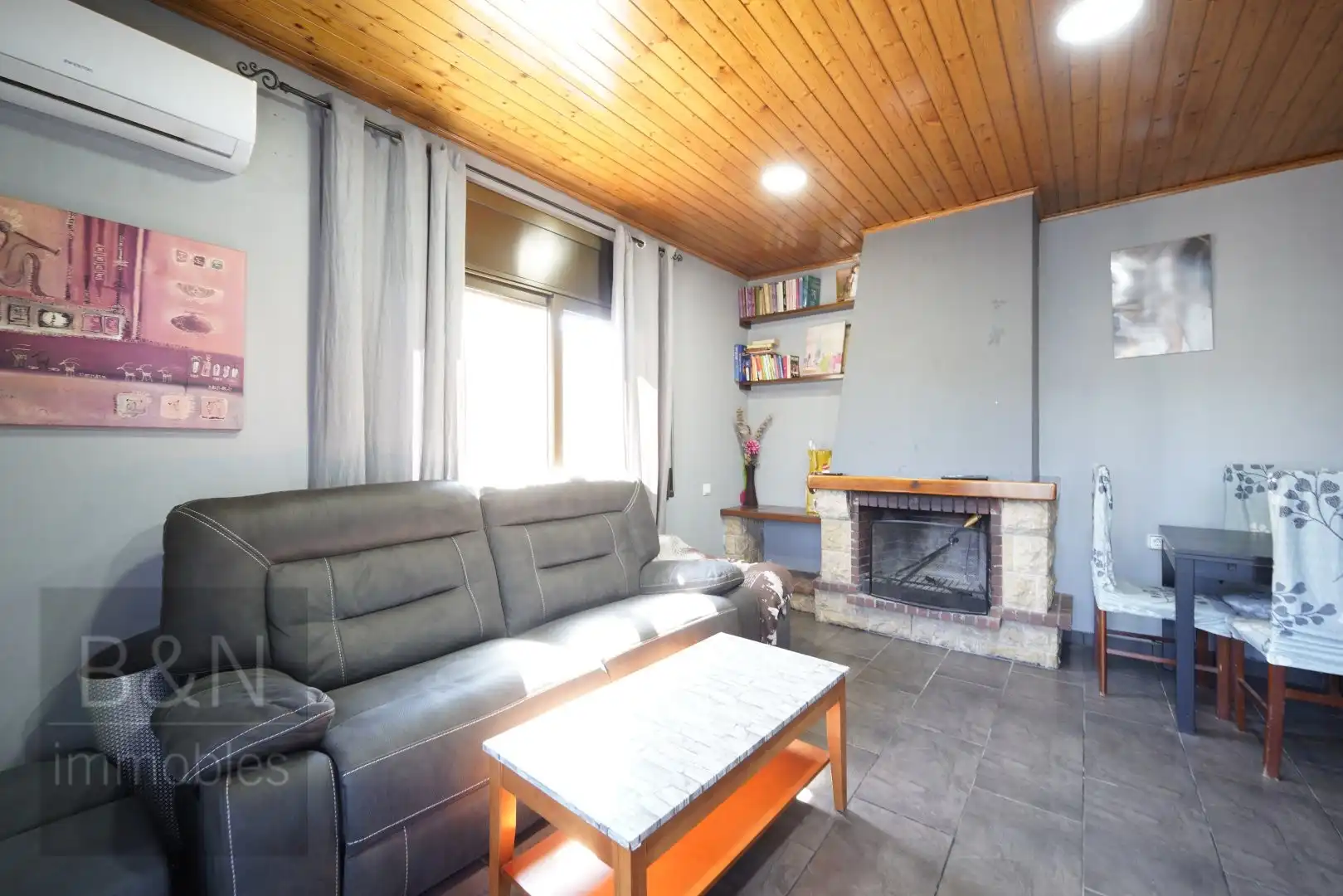 Sala d'estar de Casa o xalet en venda en Vacarisses amb Aire condicionat, Calefacció i Terrassa