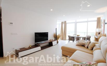 Sala d'estar de Pis en venda en Calpe / Calp amb Aire condicionat i Terrassa