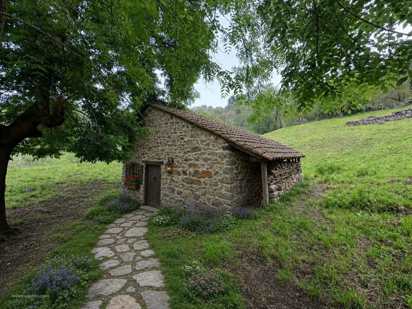 Vista exterior de Casa o chalet en venta en Aller con Jardín privado