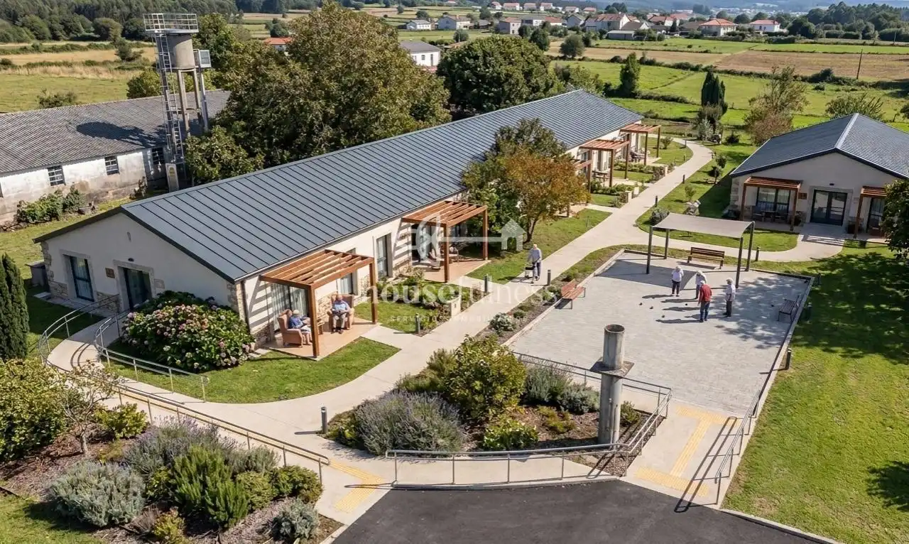 Vista exterior de Casa o xalet en venda en San Sadurniño amb Calefacció, Jardí privat i Terrassa