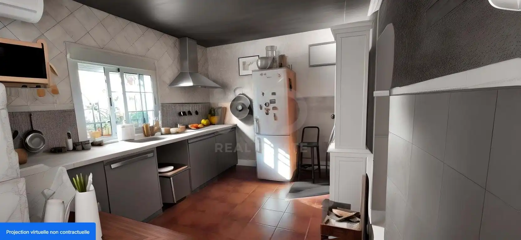Cocina de Casa o chalet en venta en Las Navas de la Concepción con Aire acondicionado y Terraza