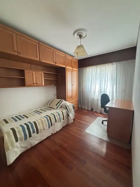 Bedroom of Flat for rent in Ferrol  with Heating, Parquet flooring and Storage room