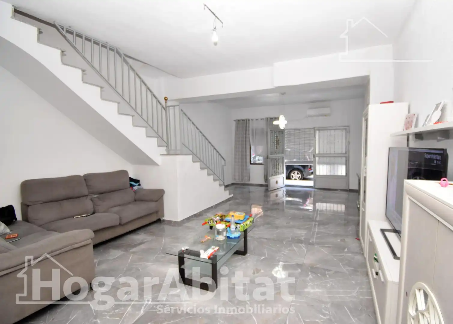 Sala de estar de Casa o chalet en venta en Alzira con Aire acondicionado, Calefacción y Terraza