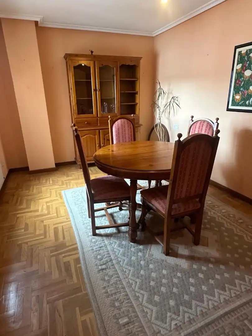 Dining room of Flat for rent in Avilés  with Heating, Parquet flooring and Storage room