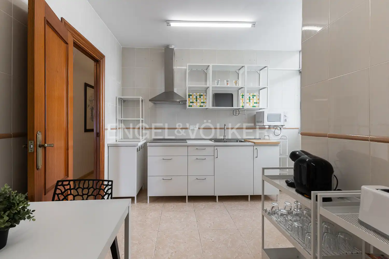 Kitchen of Flat for rent in Valencia  with Air Conditioner, Heating and Furnished