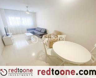 Sala d'estar de Pis en venda en Alicante / Alacant amb Aire condicionat, Jardí privat i Piscina