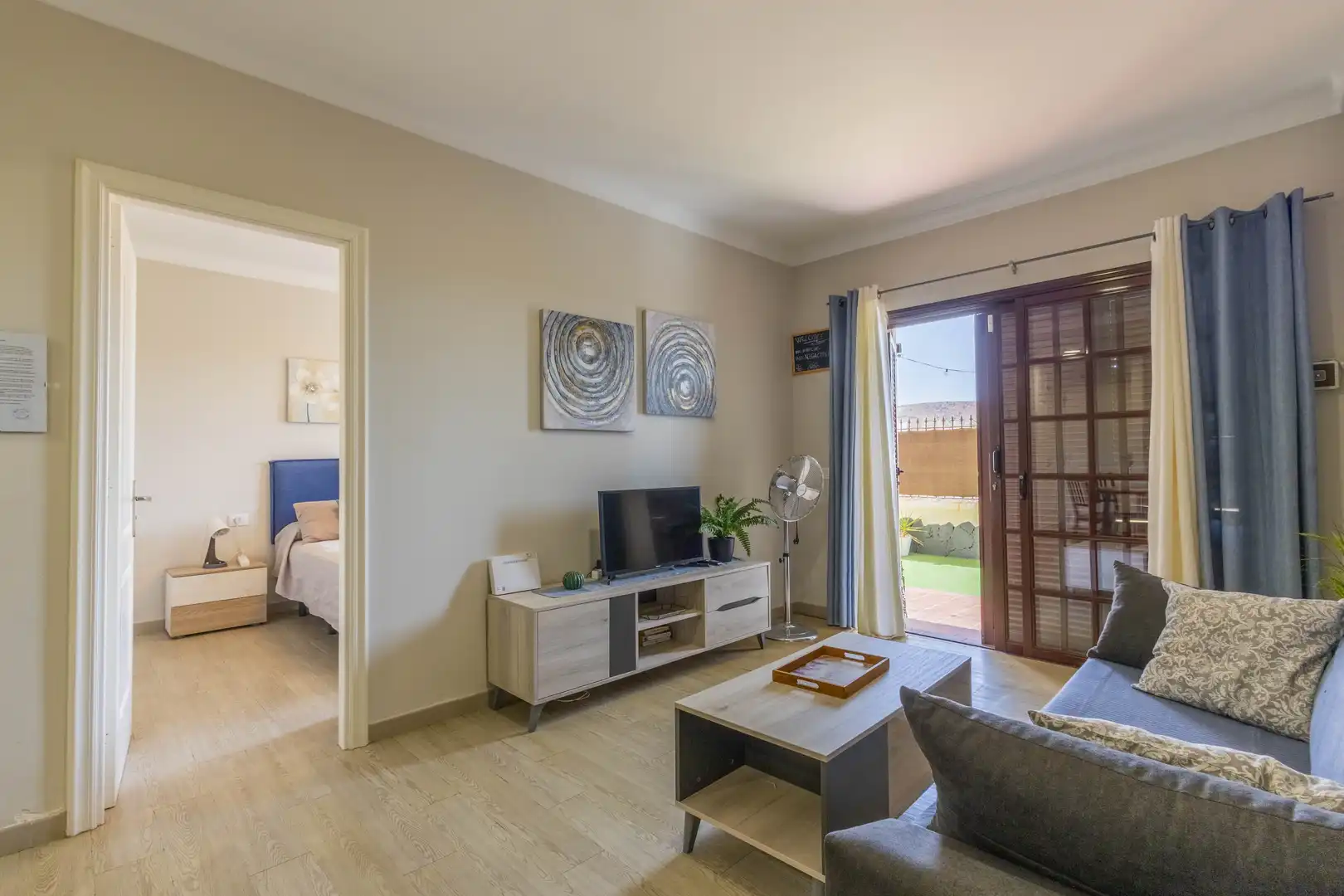 Sala de estar de Piso en venta en Arona con Jardín privado, Terraza y Piscina