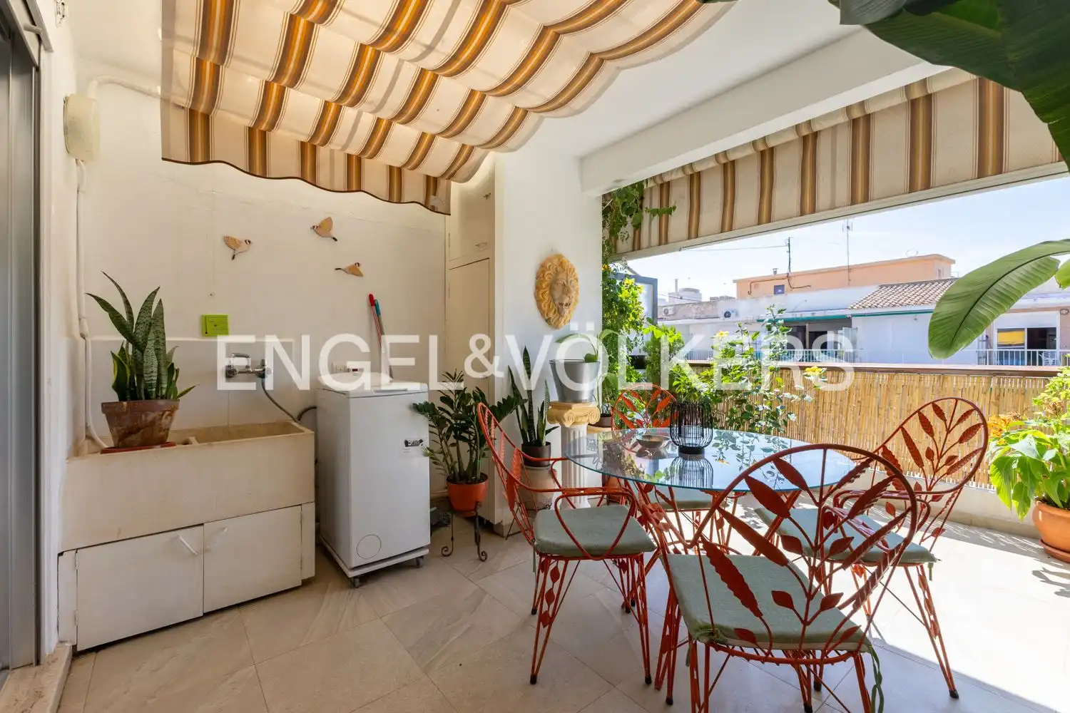 Terraza de Piso de alquiler en Cullera con Calefacción, Terraza y Amueblado