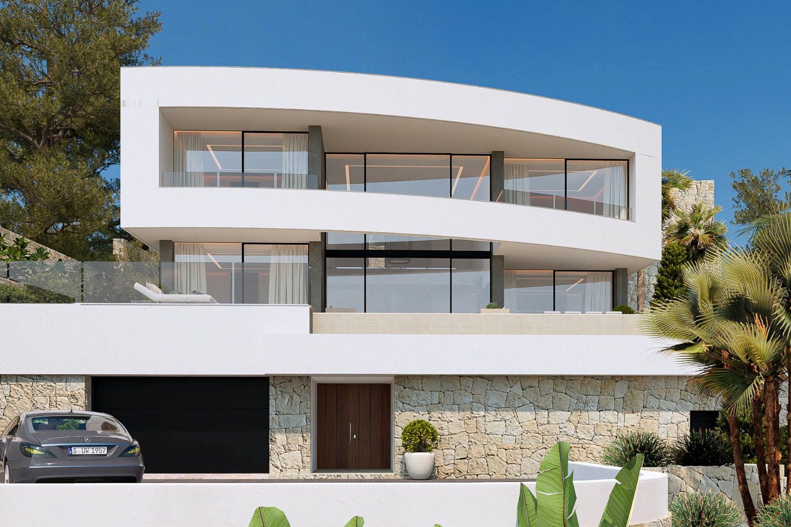 Vista exterior de Finca rústica en venda en Calpe / Calp amb Aire condicionat, Calefacció i Jardí privat