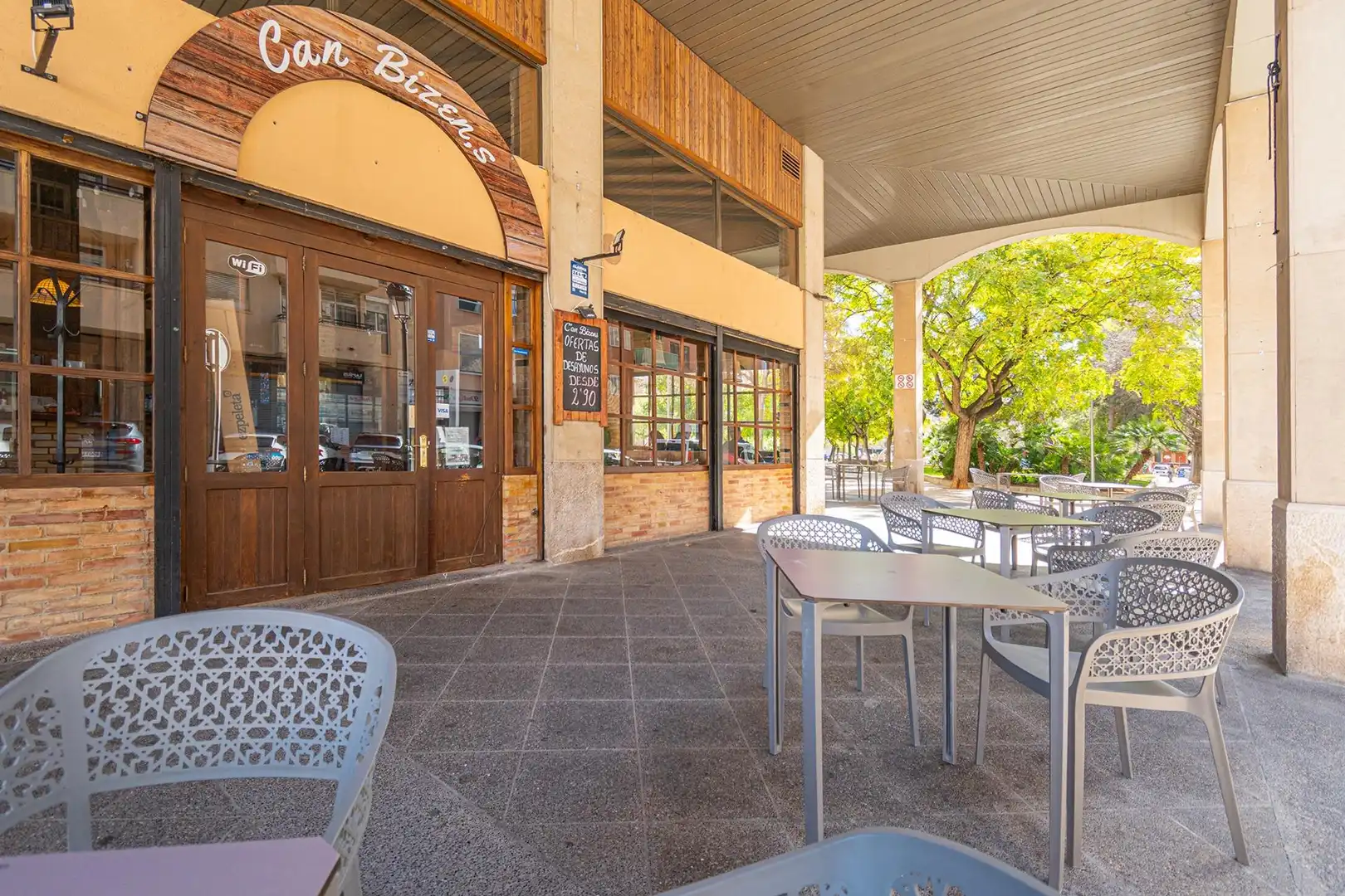 Terrasse von Geschaftsraum zur Miete in  Palma de Mallorca mit Klimaanlage, Terrasse und Möbliert