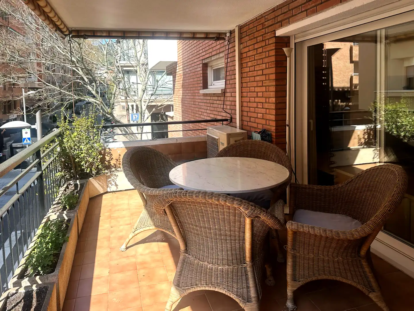 Terraza de Piso de alquiler en  Barcelona Capital con Aire acondicionado, Calefacción y Parquet