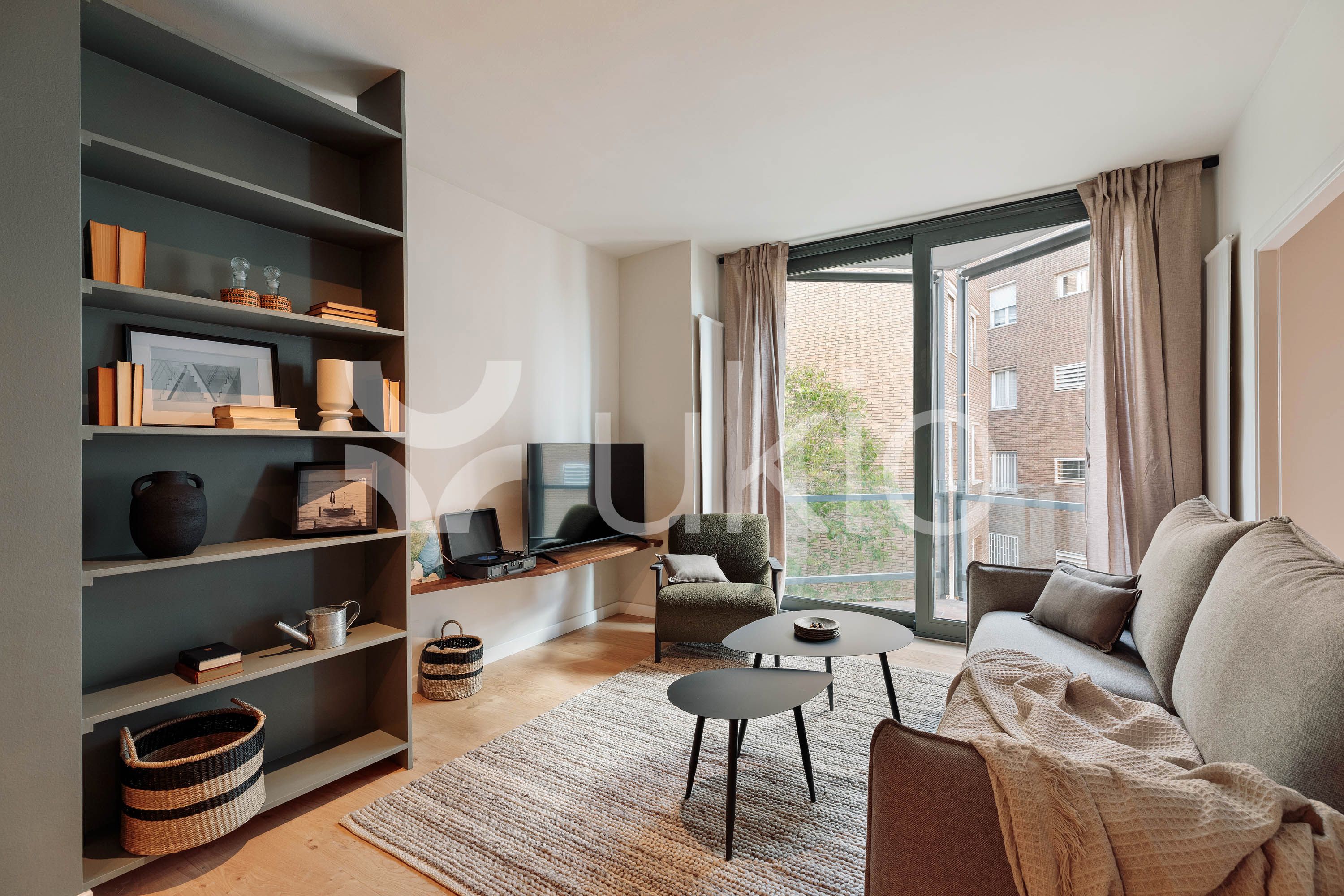 Living room of Apartment to rent in  Barcelona Capital  with Air Conditioner, Furnished and Oven