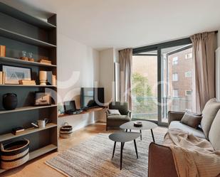 Sala d'estar de Apartament de lloguer en  Barcelona Capital amb Aire condicionat, Moblat i Forn