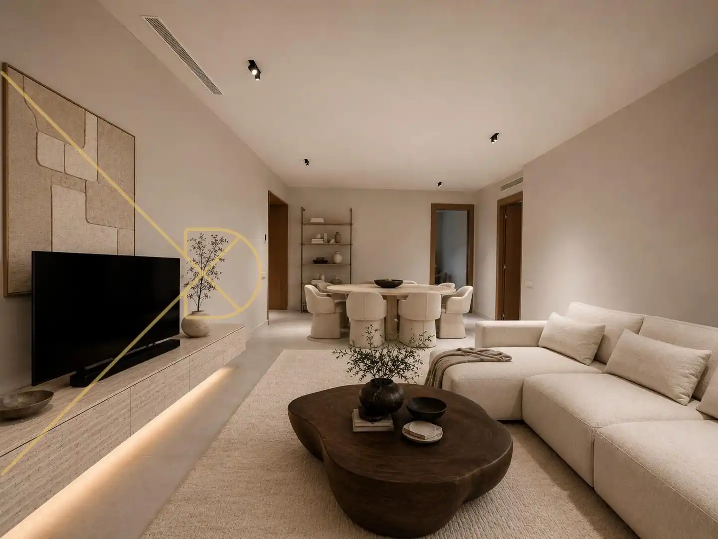 Living room of Flat for rent in Barcelona  with Air Conditioner, Heating and Terrace