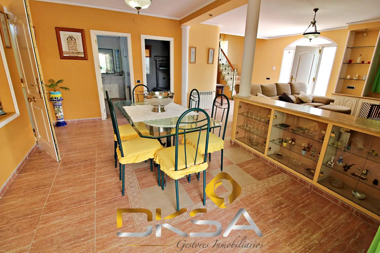Dining room of Houses for sale in Castellón de la Plana / Castelló de la Plana  with Air Conditioner, Heating and Private garden