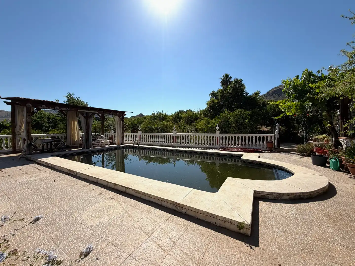 Schwimmbecken von Country house zum Verkauf in Pizarra mit Klimaanlage, Privatgarten und Terrasse