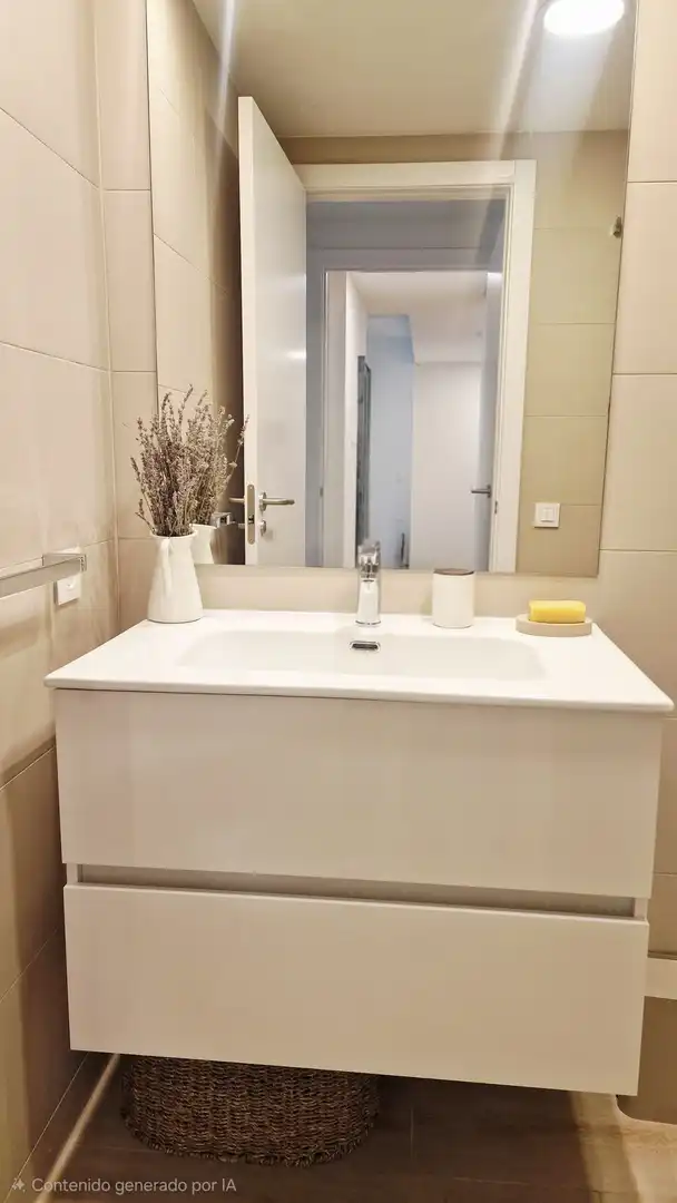 Badezimmer von Wohnungen zur Miete in Jávea / Xàbia mit Klimaanlage, Heizung und Privatgarten