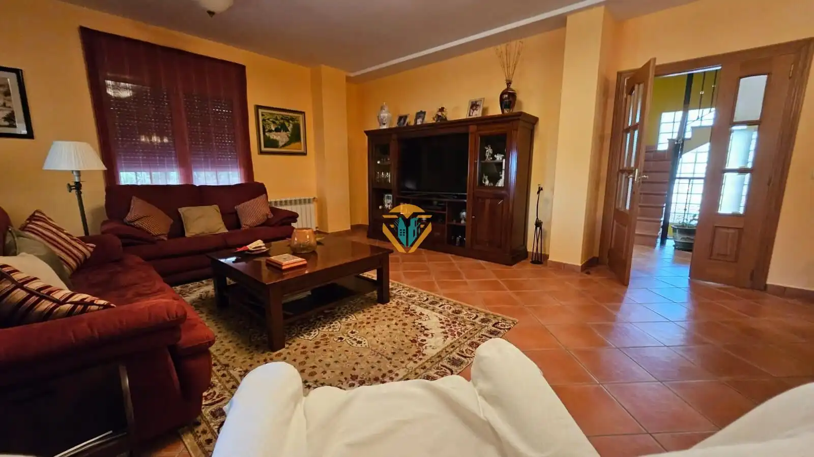 Sala d'estar de Casa o xalet en venda en Finestrat amb Calefacció, Jardí privat i Terrassa