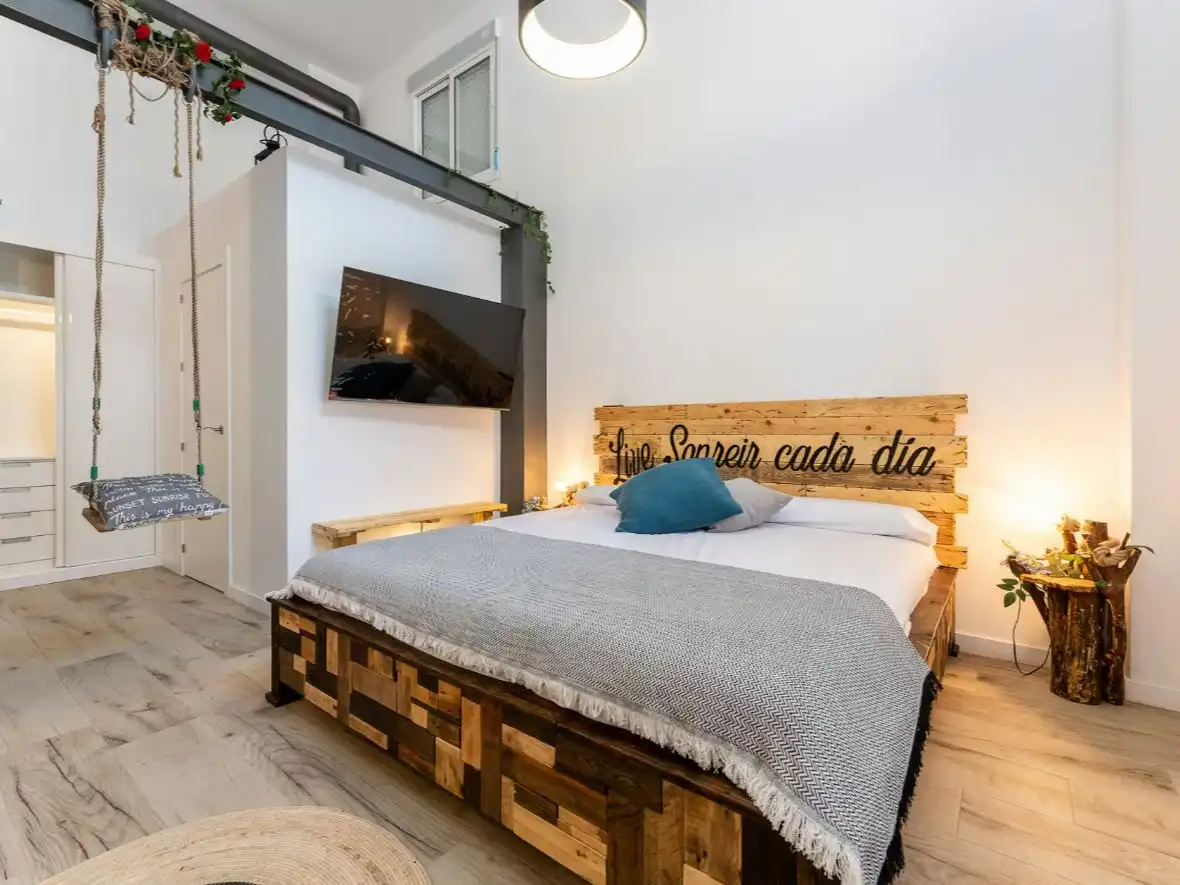 Habitación de Estudio de alquiler en Málaga con Aire acondicionado, Calefacción y Parquet