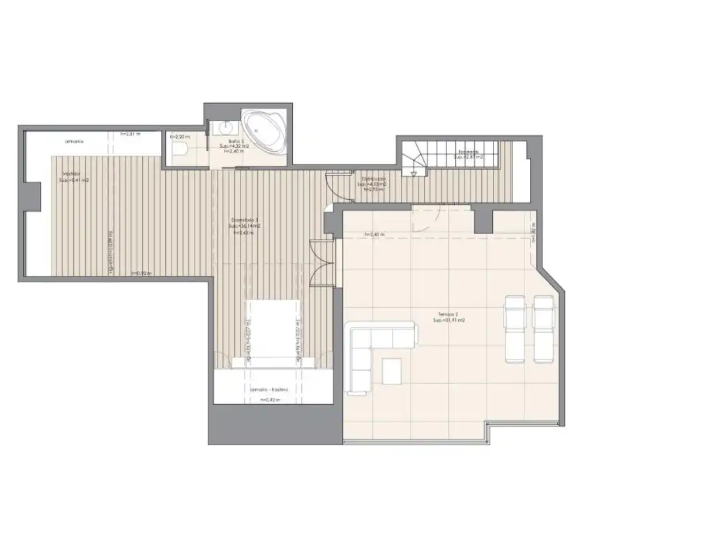 Penthouse mit Terrasse zum Verkauf in Calle Vereda Del Palacio, imagen 41