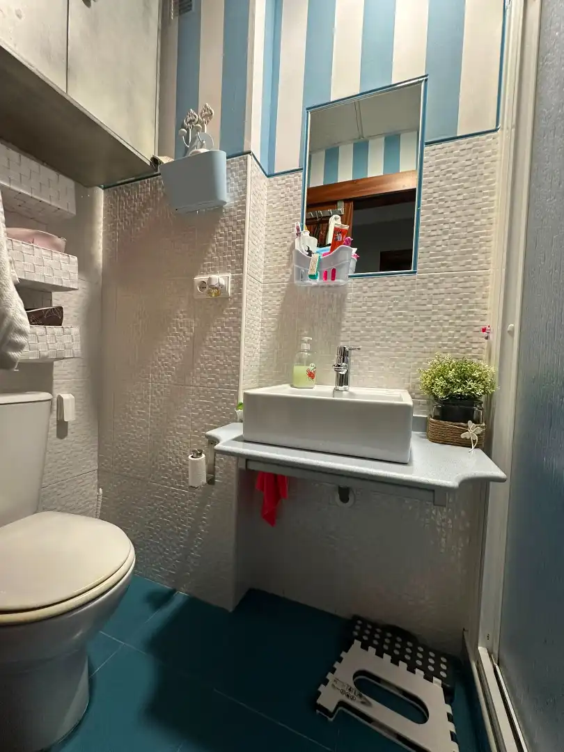 Badezimmer von Wohnung zum Verkauf in Don Benito mit Klimaanlage, Heizung und Balkon