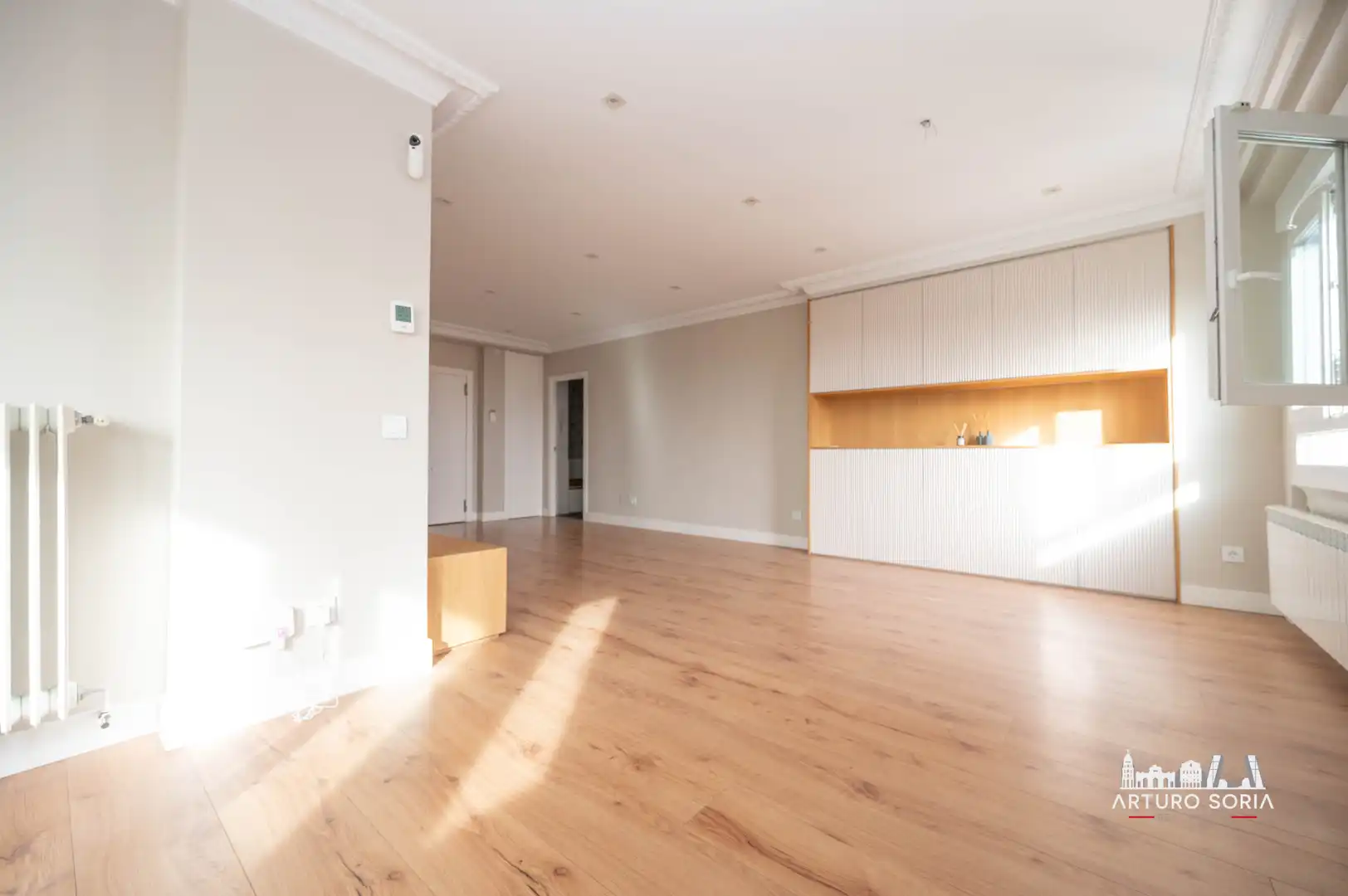 Sala de estar de Piso de alquiler en Madrid con Aire acondicionado, Trastero y Lavadora
