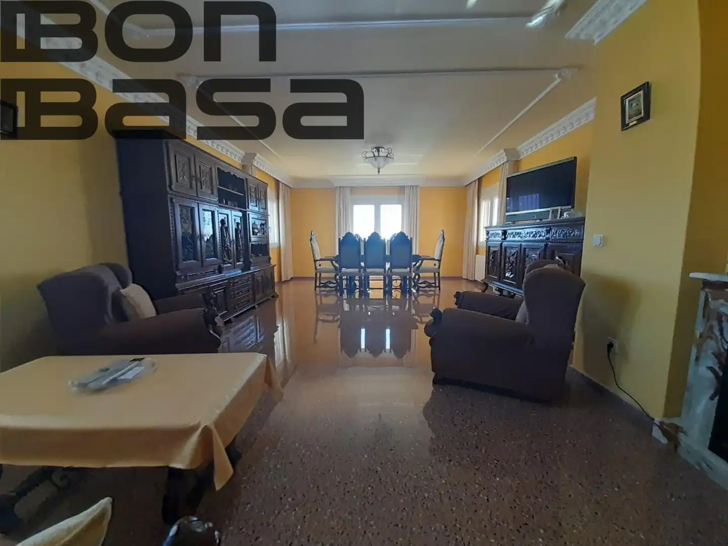 Menjador de Casa o xalet en venda en Alicante / Alacant amb Aire condicionat, Jardí privat i Piscina