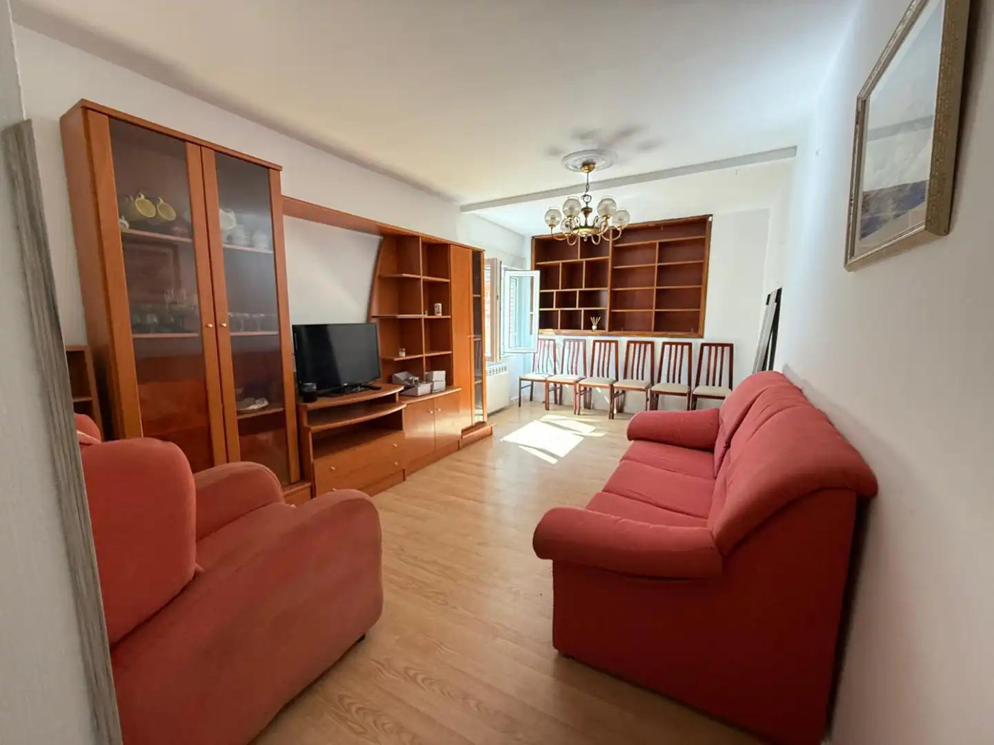Sala d'estar de Pis en venda en Corvera de Asturias amb Calefacció, Parquet i Terrassa