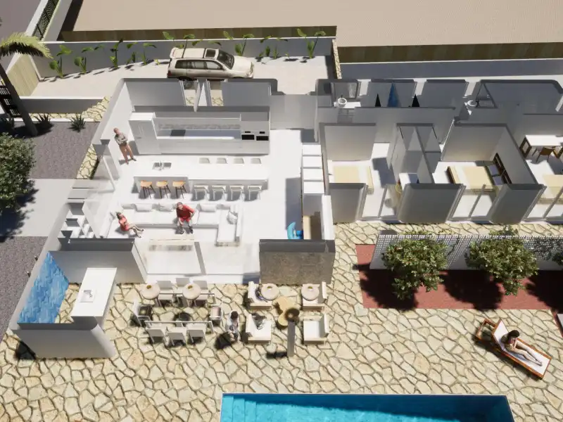 Terraza de Casa o chalet en venta en L'Alfàs del Pi con Piscina