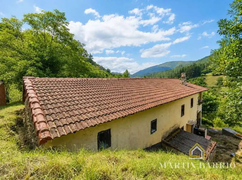 Vista exterior de Casa o xalet en venda en Galdames amb Jardí privat, Terrassa i Traster