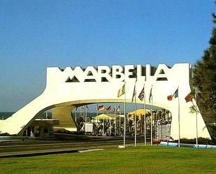 Exterior view of Planta baja to rent in Marbella  with Air Conditioner, Terrace and Furnished